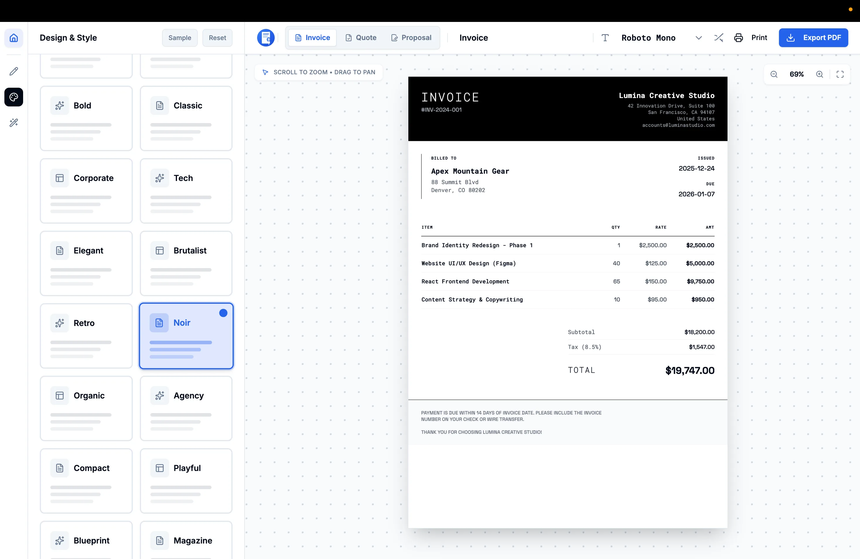 Invoicify - Free Online Invoice Generator (Offline Capable)